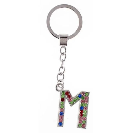 Letter - Keychain With Glass Crystals | Tinka