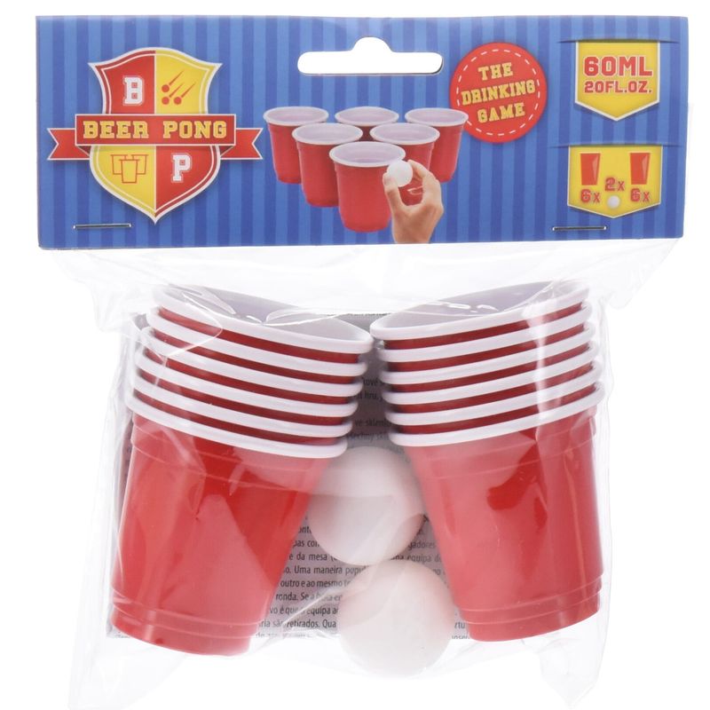 Mini Beer Pong Set 14 pieces
