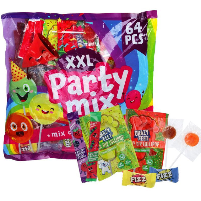 Becky's Party Mix Bag 64pk 500g | Storpakk Godteri