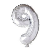 Tinka Foil Number Balloons Silver 41 cm