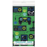 Gaming Birthday Plastic Tablecloth 137x214cm
