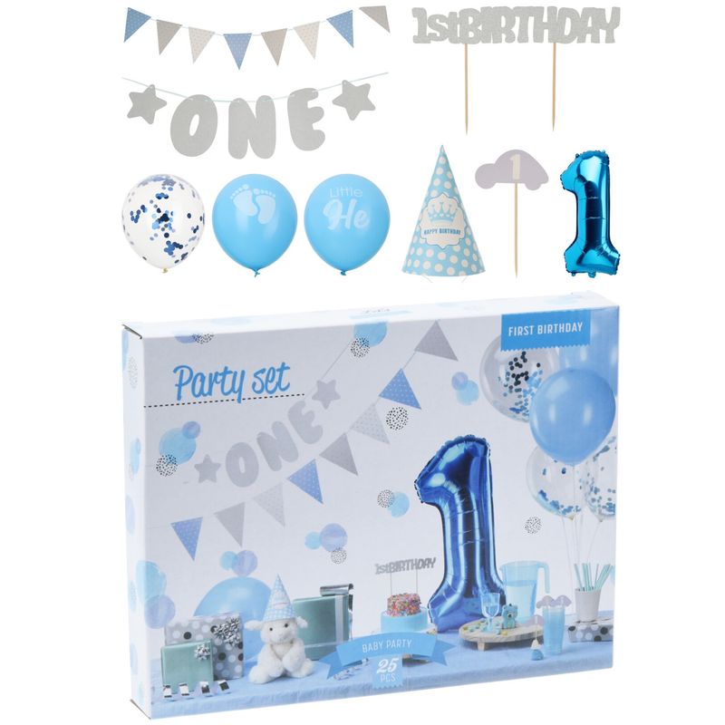 1 Year Party Package Light Blue