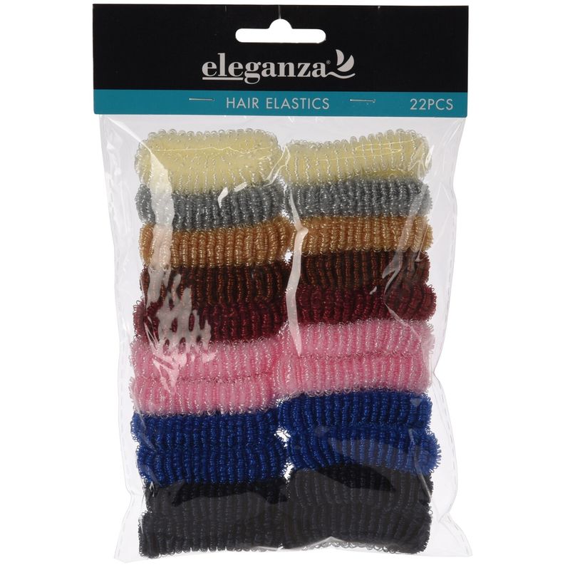 Hair ties 22pk Color mix | Eleganza