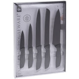Knife set 5 parts Black | Excellent Houseware