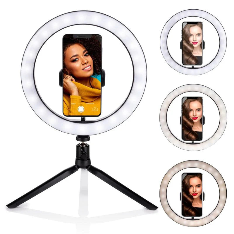 Grundig Selfie Ring Light 25cm | Ringlys med Stativ