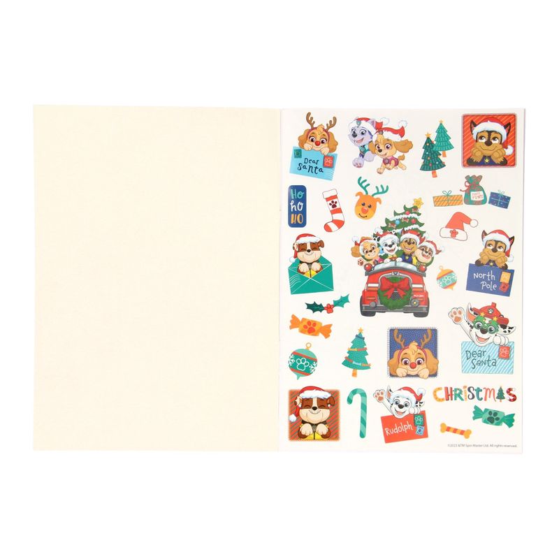 Paw Patrol fargeleggingsbok jul + klistremerker