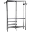 Klesstativ Sort Metall 108x36x170cm