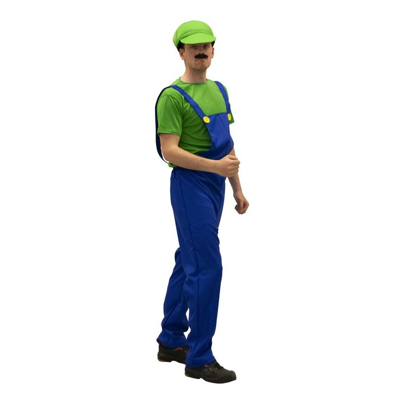Luigi Inspired Plumber Men's Costume