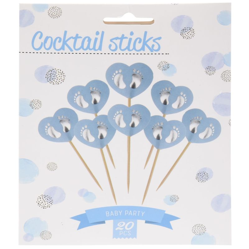 Cake toppers Baby Shower 20pk | 2 ass
