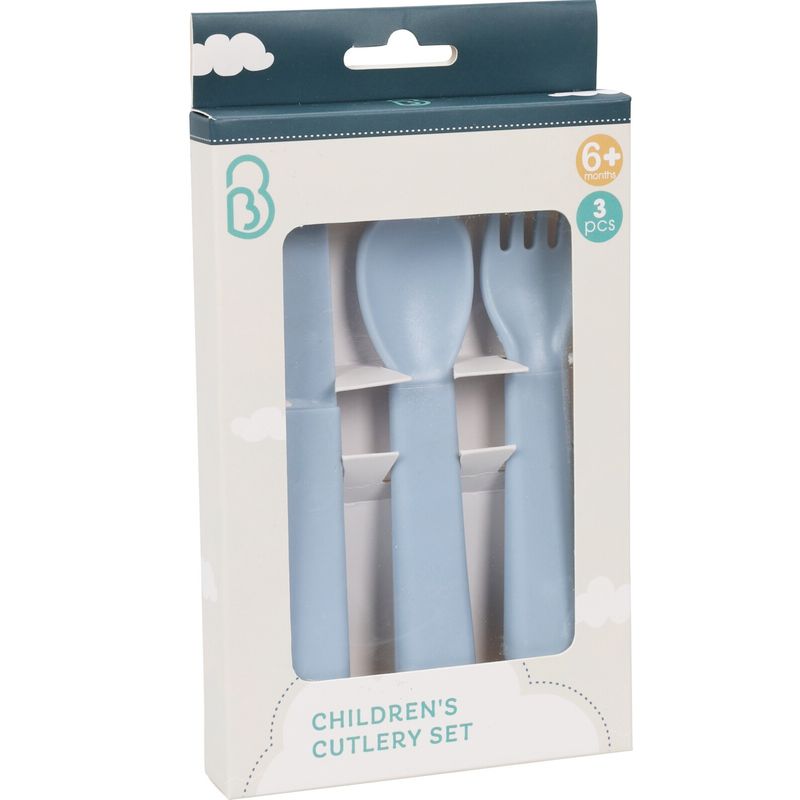 Children's cutlery set 3 pieces | Safe plastic and multiple colors
