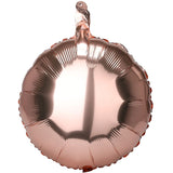 10pcs Round Foil Balloons Rose Gold | 46cm