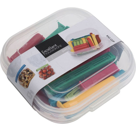 Bag clips 24pk | 3 sizes and storage box