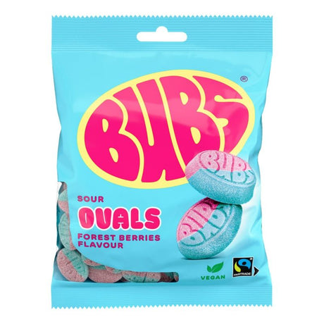 Bubs Forest Berries Ovals 12x90g | Storpakk surt godteri