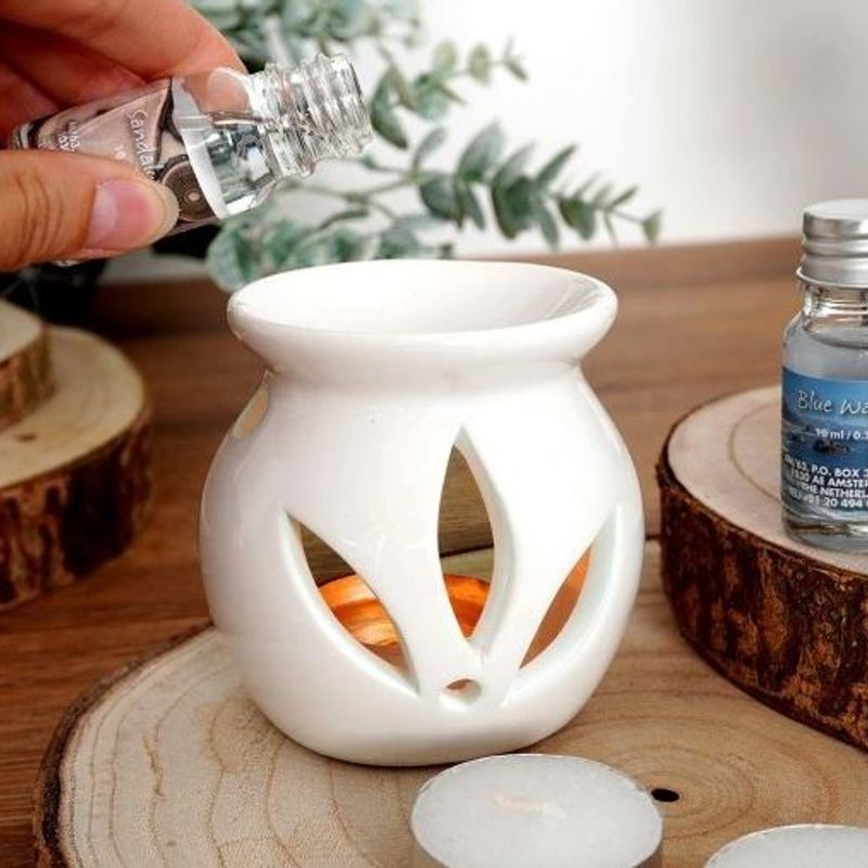 Aroma Gavesett 15deler | 12 eteriske oljer og keramisk duftlykt