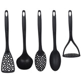 Kjøkkenredskaper Sort Plast 5pk | Excellen Houseware