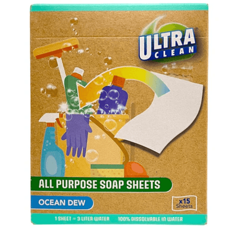 Soap Sheet Ultra Clean 15pcs | Universal cleaning | Refill Spray bottle