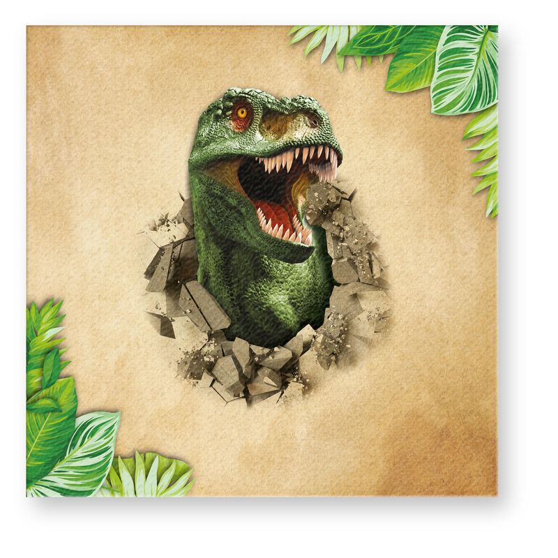 Dinosaur napkins 12pk 33x33cm | Moxy Party | Colorful birthday decor
