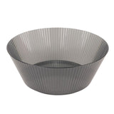 Stripe Serveringsskål 24cm | Sotet grå | Perfekt til salat og snacks