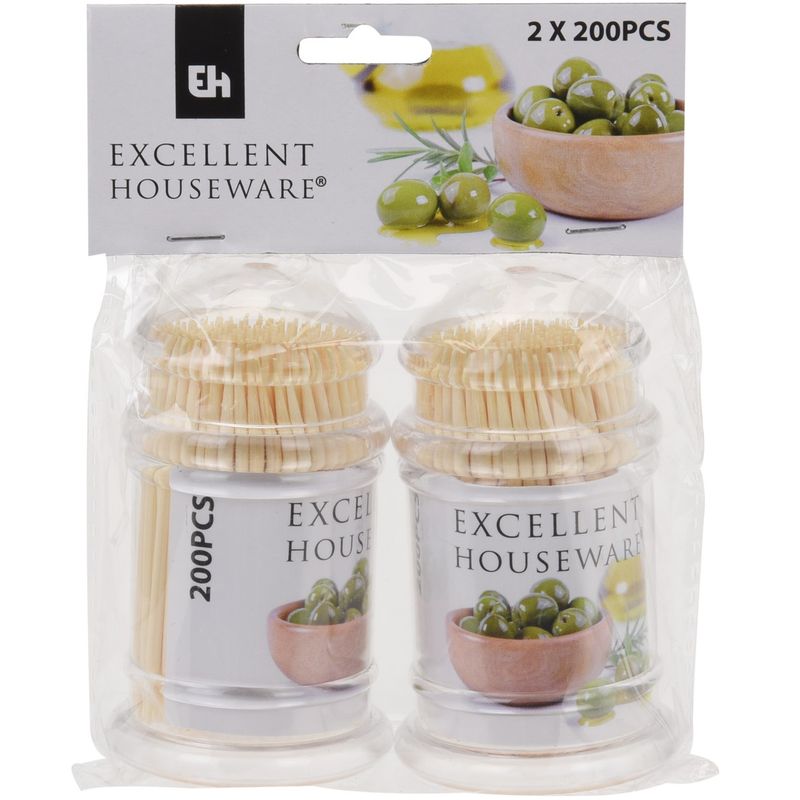 Tannpirkere 2×200pk - Excellent Houseware