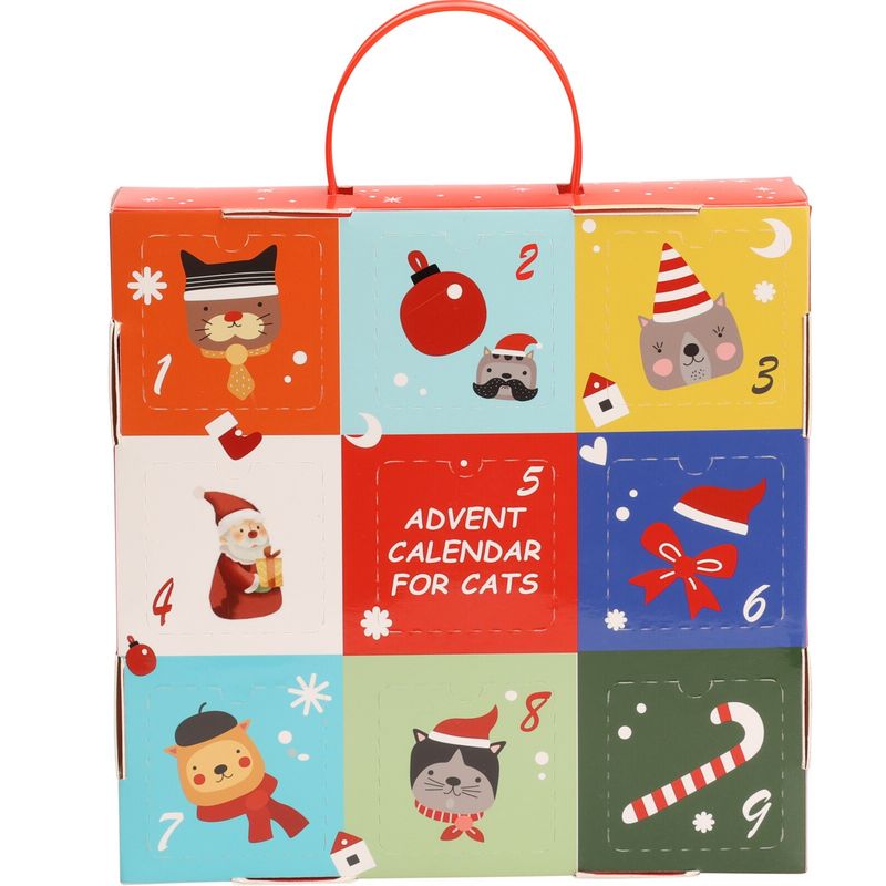 Adventskalender katt | 9 leker i gaveboks | Julegave til katt