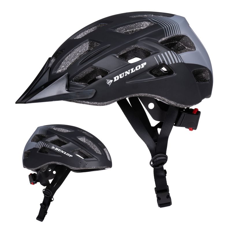 Dunlop Sykkelhjelm med lys 55 - 61cm
