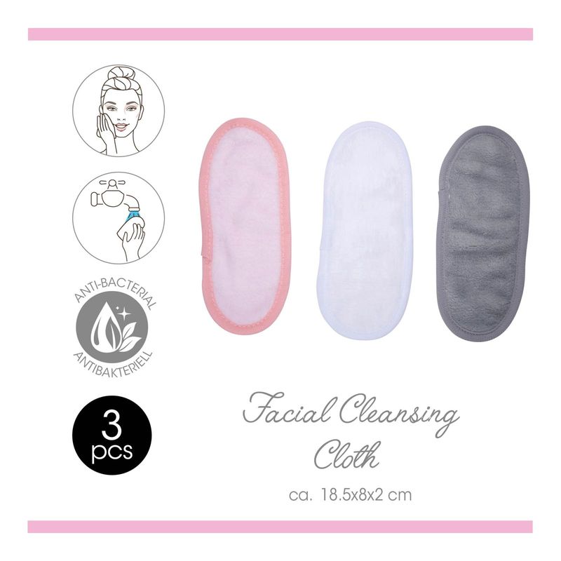 Makeupfjerningskluter 3pk 18.5x8cm