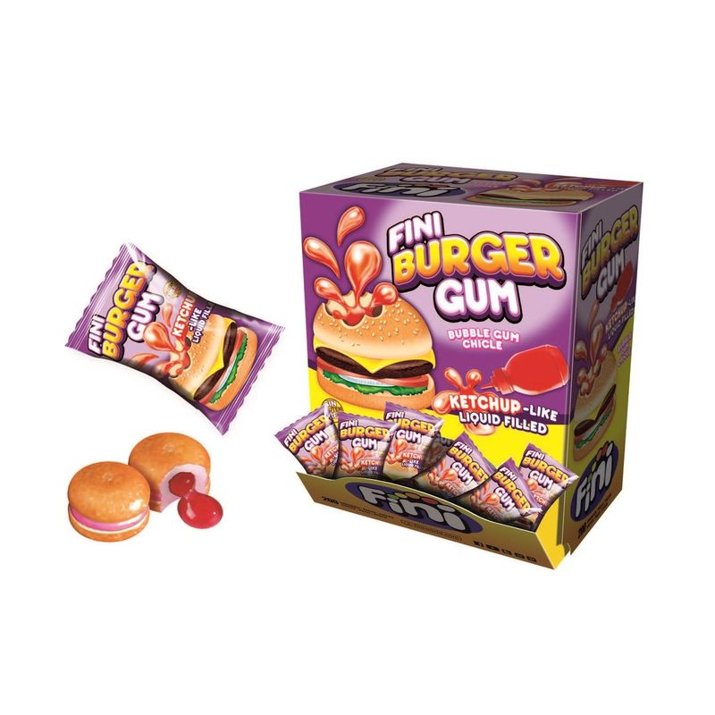 Fini hamburger chewing gum with liquid inside 200 pieces