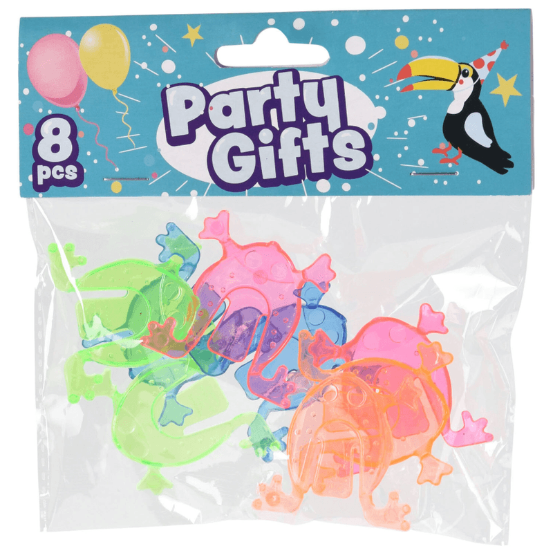 Party Gifts - 8stk Hoppefrosker