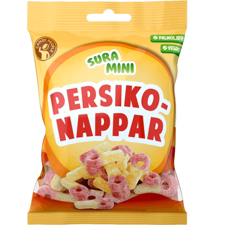 Sura Mini Persikonappar 70g