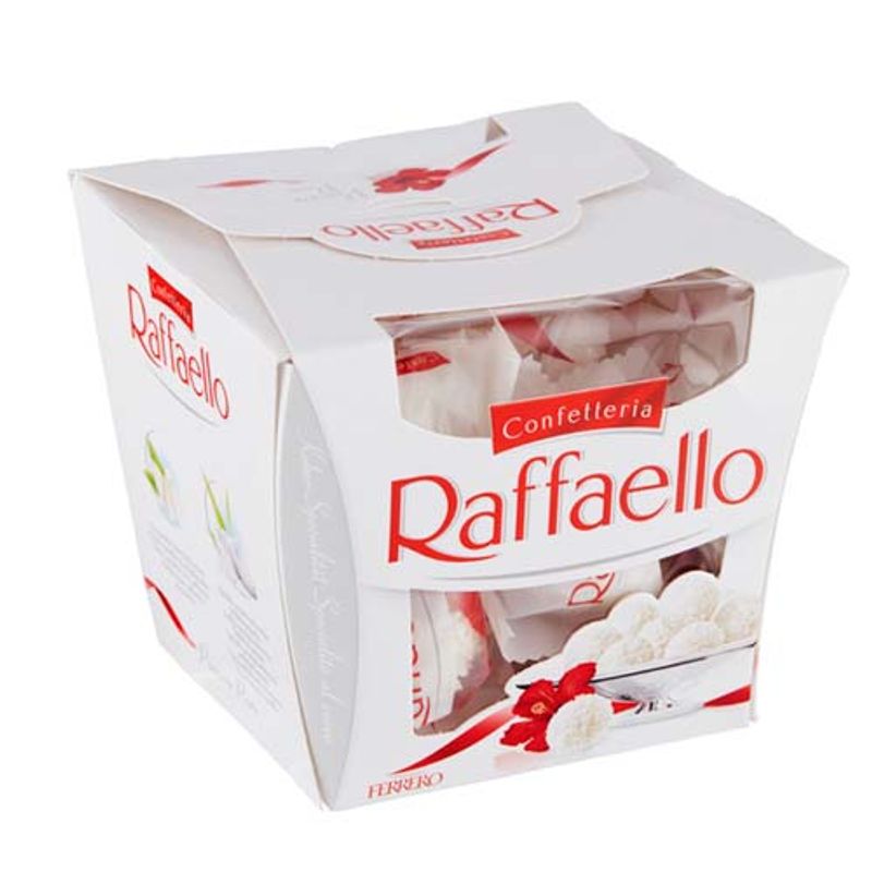 Raffaello 150g | Kokoskonfekt med mandel i gaveeske