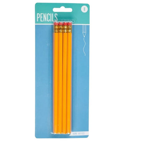 Pencil with eraser 8 pcs