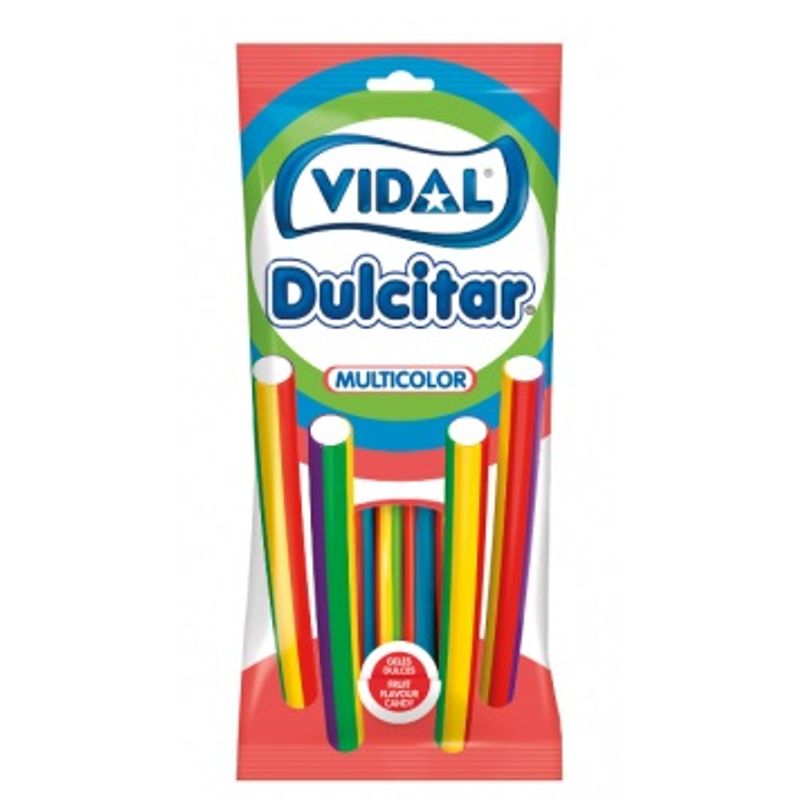Vidal Multicolored Straws with Vanilla Bean 90g