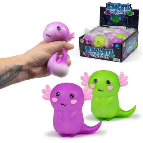 Myk axolotl squishy - Klemmeleke stressleke