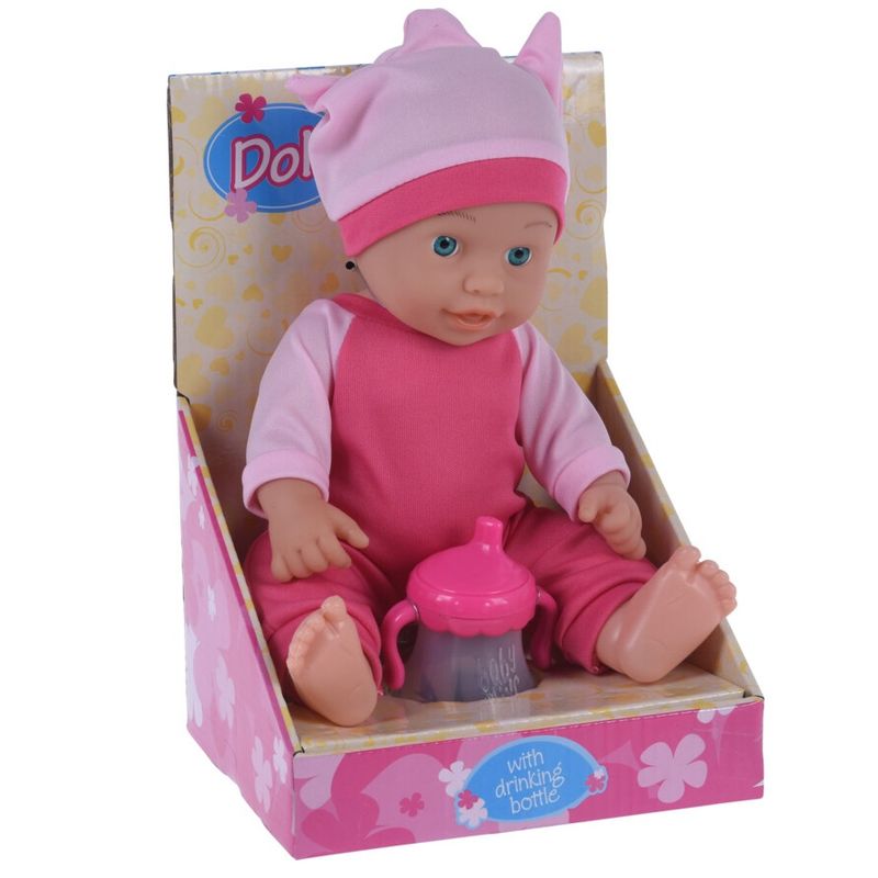 Babydukke med drikkeflaske 26cm