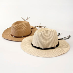 Rund Stråhatt Dame | Elegant strandhatt med bred brem