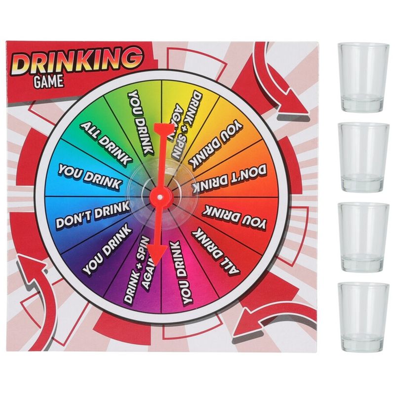 Drinking Game With 4 Shot Glasses