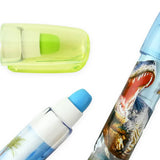 Eraser pen with dinosaur motif