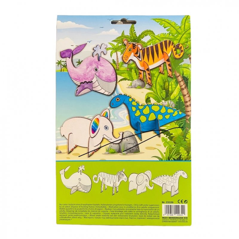 3D Models Coloring Animals 4pcs