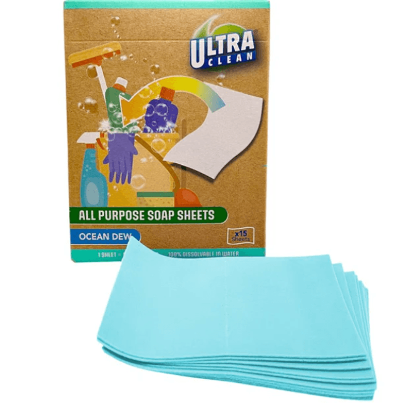 Såpeark Ultra Clean 15stk | Universal rengjøring | Refill Sprayflaske