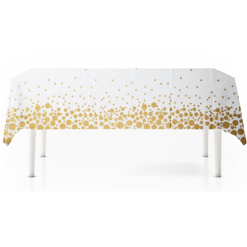 Tablecloth Plastic 220x130cm Gold
