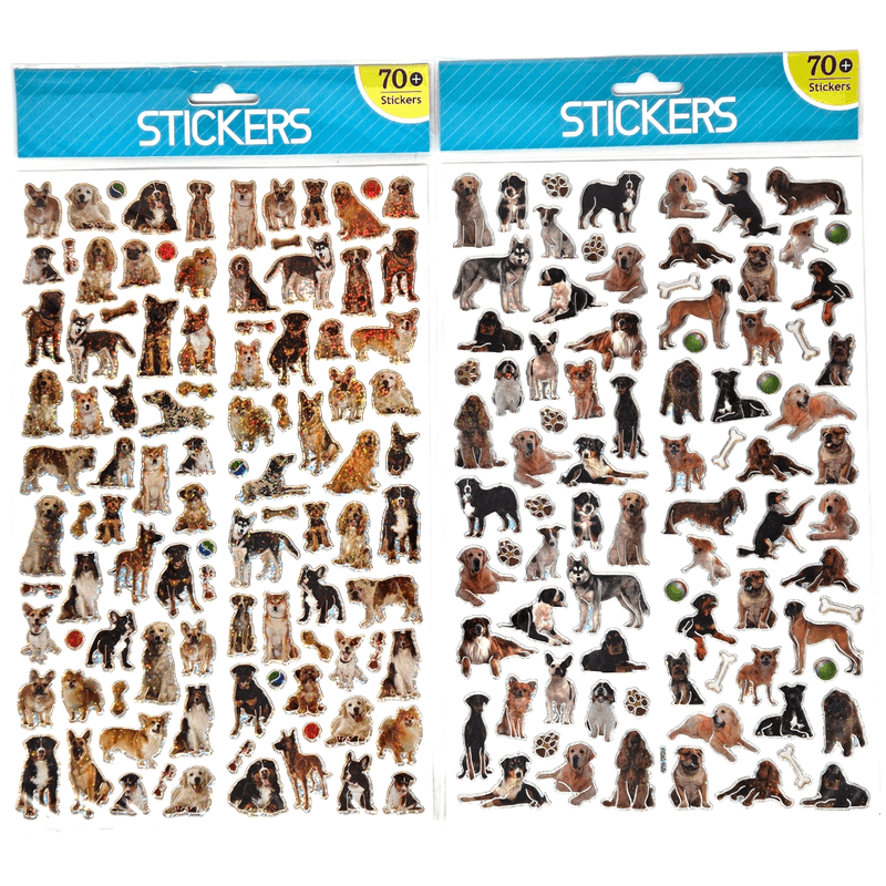 Stickers Dogs Shiny 70pcs