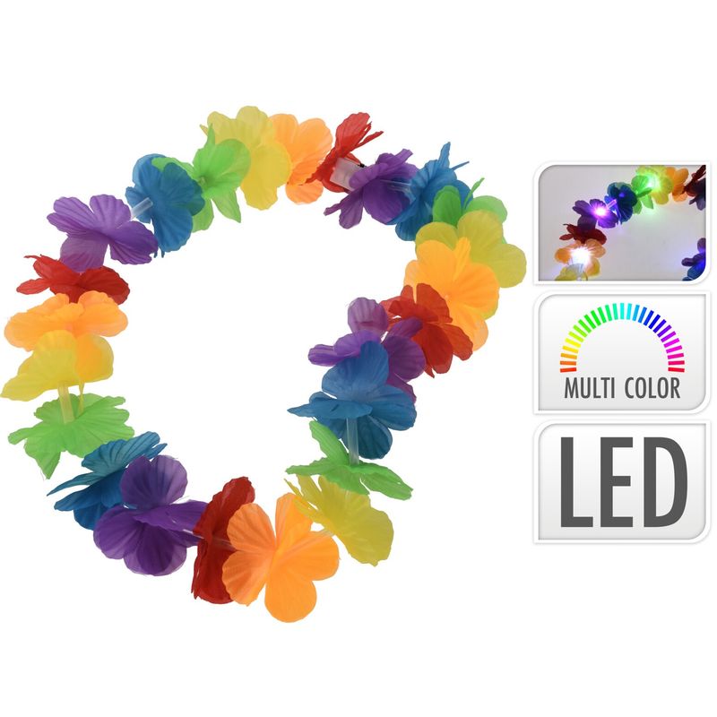 Hawaiikrans med LED - lys