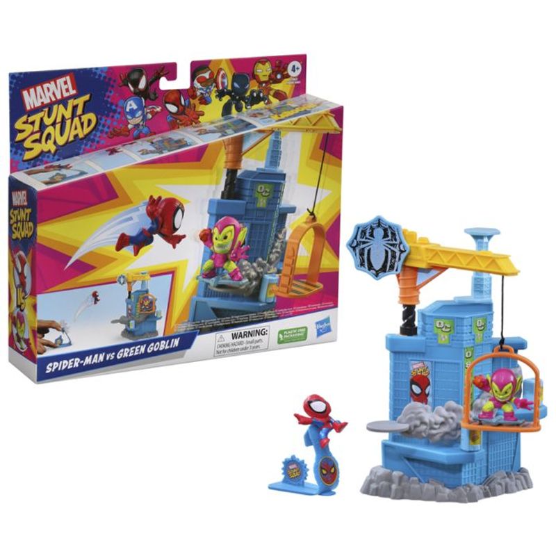 Spider - Man Marvel Stunt Squad Mini Lekesett | Spider - Man vs Green Goblin