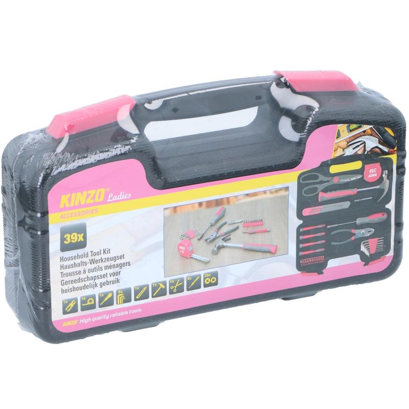 Kinzo Tool Set 39 Pieces | Pink