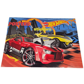Hot Wheels Tegnebok med klistremerker 42x30cm