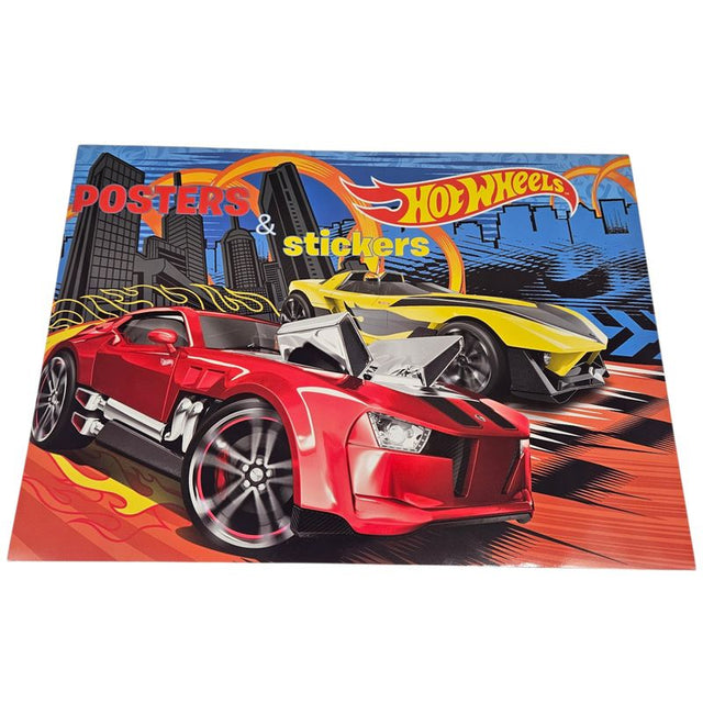 Hot Wheels Tegnebok med klistremerker 42x30cm