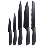 Knife set 5 parts Black | Excellent Houseware