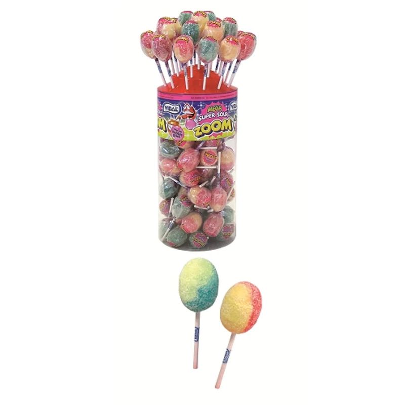 Vidal Mega Super Sour Zoom Love 10g