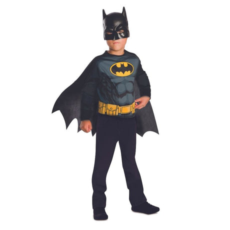 Batman Overdel og Maske Kostyme 4 - 7 år