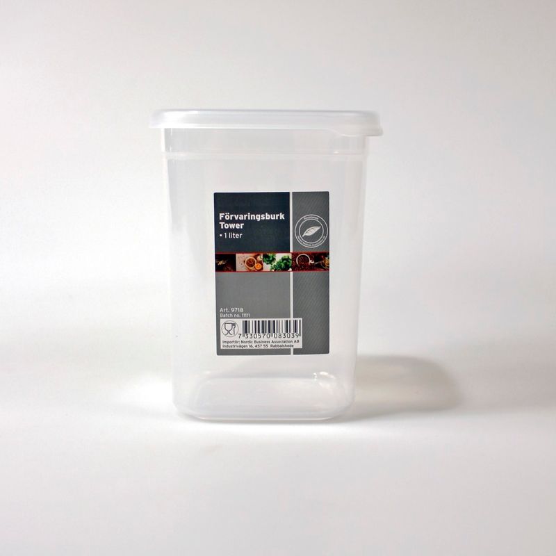 Lufttett oppbevaringsboks 3pk | 1L | Tower
